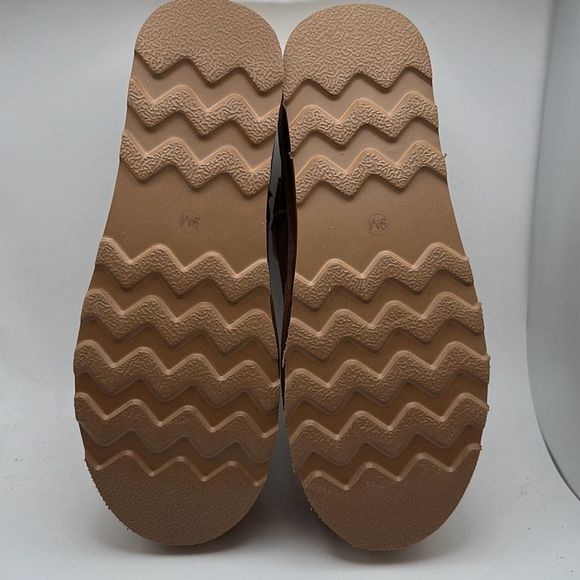 CUSHIONAIRE Women's Genuine Suede Cozy Mule Platform +Memory Foam 9 CHESTNUT - Picture 5 of 7